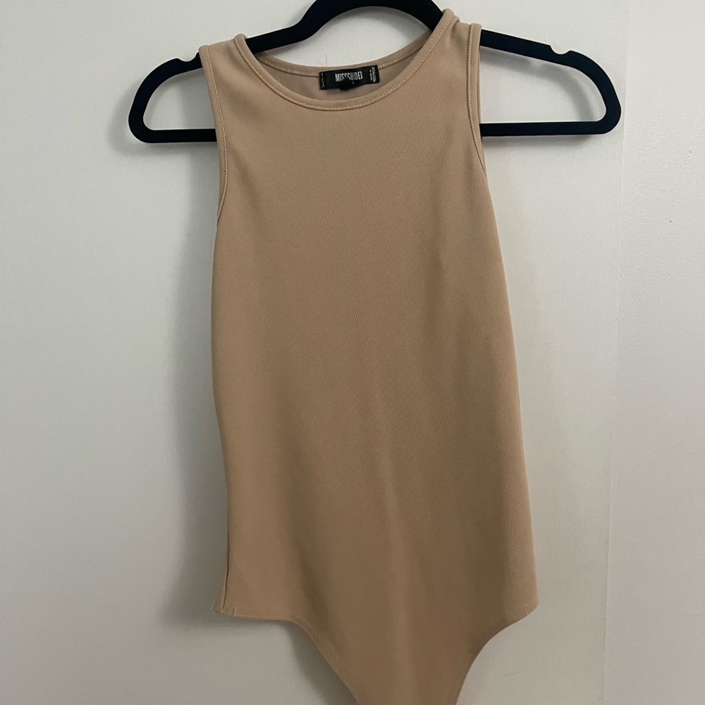 Nude misguided bodysuit